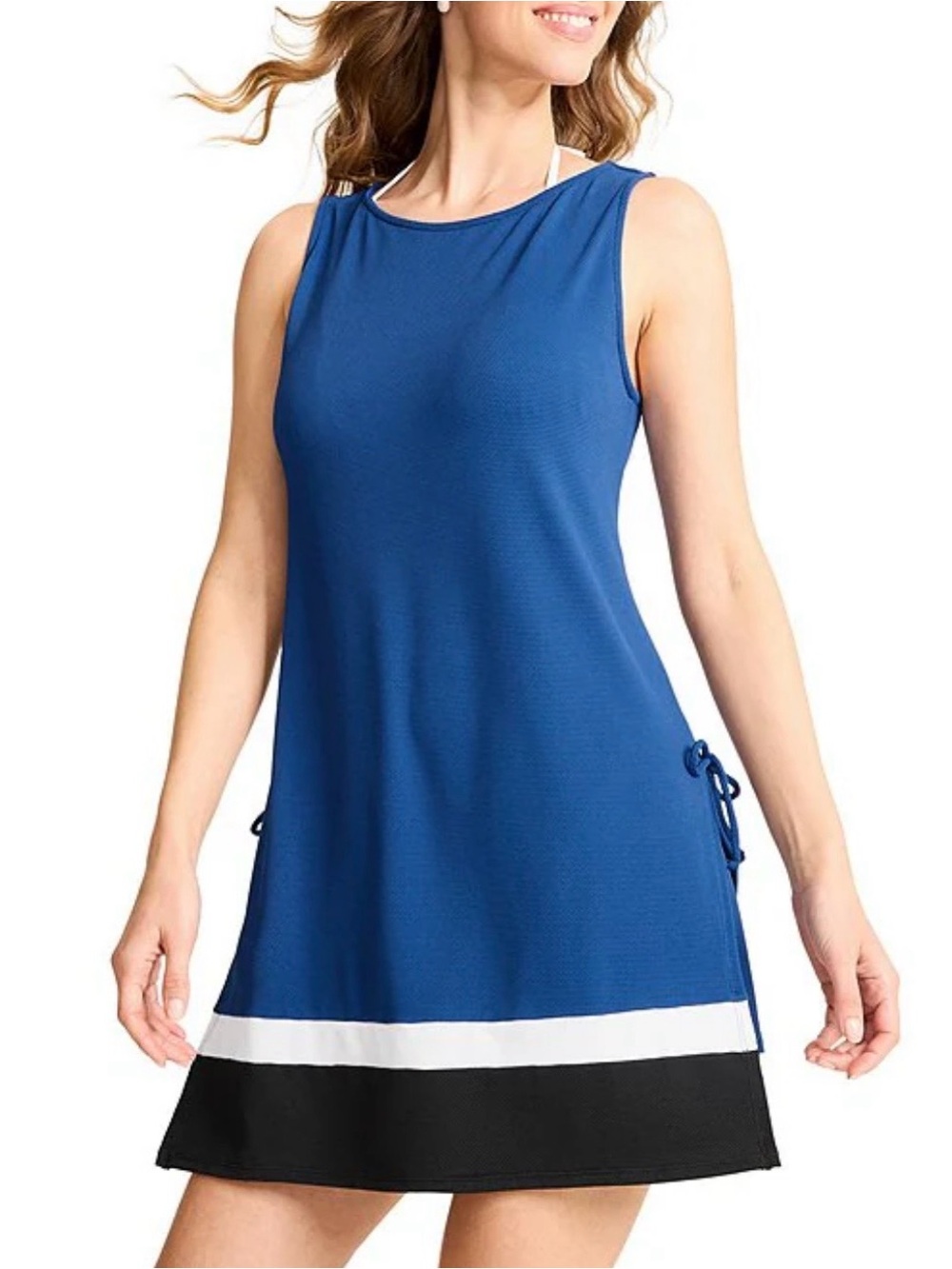 Tommy Bahama Women’s Blue Tank Swimdress with shorts. Size xs. NWT.